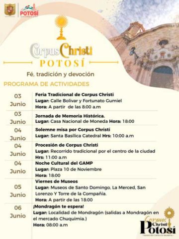 Corpus Christi llega con una agenda de actividades culturales