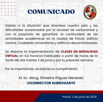 UATF aplica la modalidad virtual en sus clases