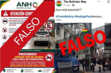 Vocero alerta que noticias falsas sobre los conflictos en Bolivia proviene del exterior