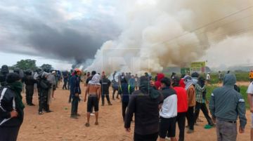 Enfrentamientos marcan operativo de desbloqueo en San Julián