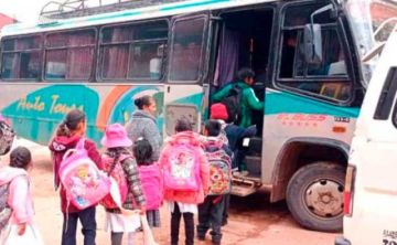 Buses escolares suspenden  servicio en las áreas rurales