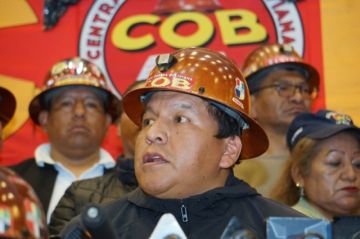 COB conmina al Gobierno a dar una respuesta inmediata y advierte con masificar protestas