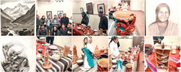 Estudiantes saludaron a Tupiza con muestra diversa de piezas de arte