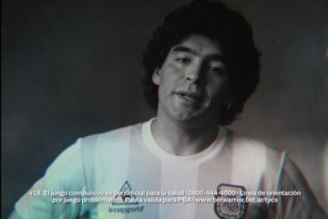 Polémica en Argentina por imagen de Maradona hecha con IA para promocionar apuestas