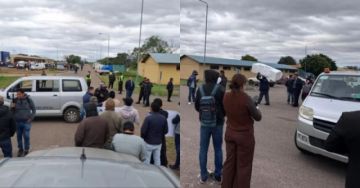 Santa Cruz: Productores y transporte protestan en Viru Viru tras bloqueos 