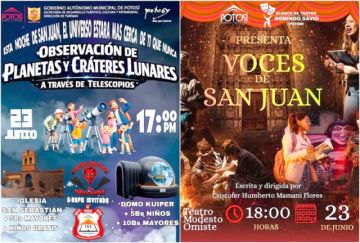 Anuncian actividades  culturales en la noche de San Juan en Potosí