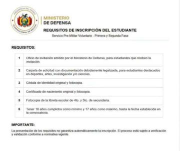 Habilitan web de consulta para servicio premilitar