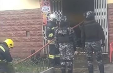 La Paz: Bomberos logra controlar incendio en restaurante