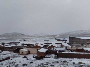 La nieve cubre la zona de las Quetenas, además de la provincia San Pablo de Lipez 