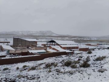 Intensa nevada golpea a 12 comunidades de Potosí 