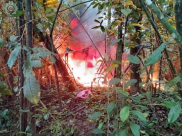 Villa Tunari: FELCN destruye cuatro fábricas móviles