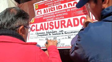 Intendencia Municipal cumple con la clausura de locales