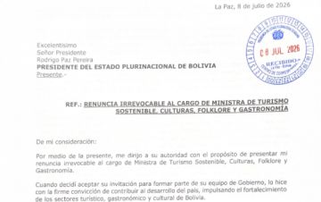 URGENTE: Renunció la ministra de turismo