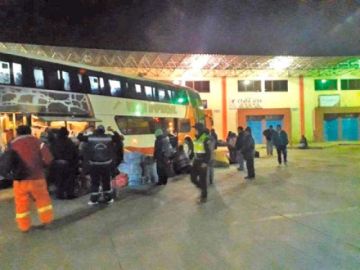 Terminal de Buses reporta aumento en el flujo de viajeros en Potosí