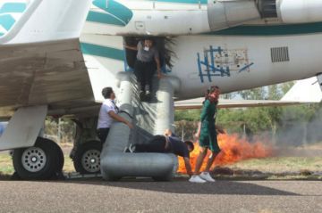 Bolivia evalúa su respuesta ante emergencias con simulacro aéreo en El Trompillo
