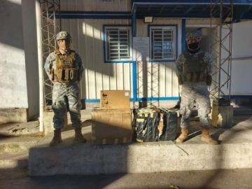 Tarija: Armada decomisa mercancía electrónica de contrabando