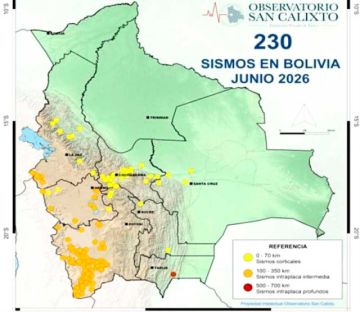 Bolivia registra casi 8  sismos por día y más  de 1.400 en seis meses