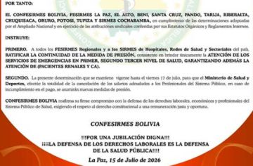 Cofesirmes mantiene la medida de presión ante impago de suelos a profesionales