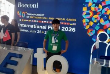 Bolivia tuvo representante en el campeonato internacional de matemáticas en Italia