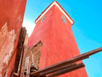 Verifican estado de la Torre de Santa Bárbara en Potosí