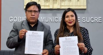 Potosí y Sucre firman convenio para impulsar proyectos conjuntos 