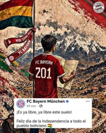 Los grandes del fútbol europeo felicitaron a Bolivia en su aniversario