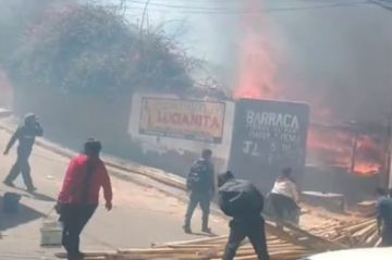 Sucre: Reportan un incendio en una barraca por Villa Armonía