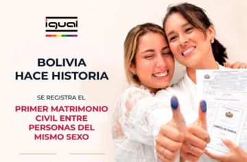 Bolivia registra el primer matrimonio civil entre personas del mismo sexo
