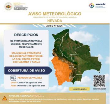 Senamhi anuncia descenso brusco de la temperatura