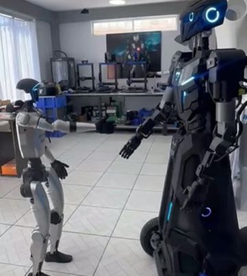 Encuentro robótico: Royx y Benji robots humanoides protagonizan momento viral