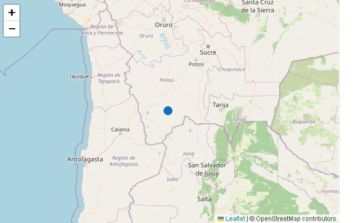 Sismo de magnitud 4,5 se registra en la provincia Sud Lípez de Potosí