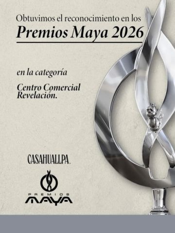 Casahuallpa recibirá el Premio Maya en la categoría de Centro Comercial Revelación