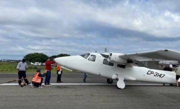 DGAC inicia investigación sobre avioneta que aterrizo de emergencia en El Trompillo