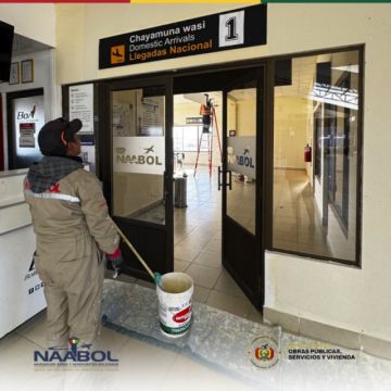 Naabol ejecuta mejoras en el aeropuerto La Joya Andina de Uyuni