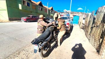 Diprove detecta motocicleta con placa que no corresponde