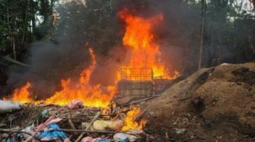 Destruyen cuatro fábricas móviles de pasta base en el trópico de Cochabamba