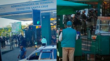 Refuerzan vigilancia en la Terminal Bimodal de Santa Cruz