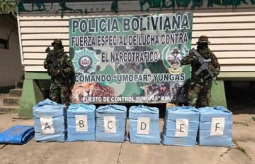 L a Paz: Encuentran abandonados 240 paquetes de marihuana en Sud Yungas
