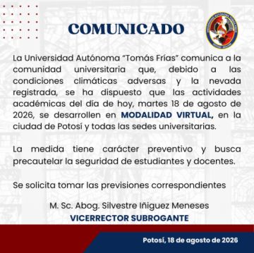 Los comunicados de las instituciones. 