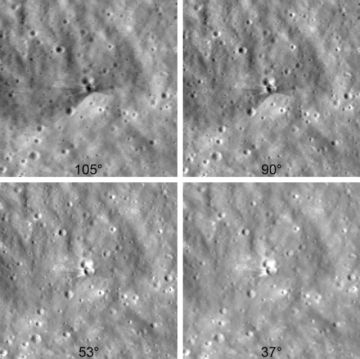 La NASA muestra el cráter causado por el impacto de los restos de una nave de SpaceX en la Luna