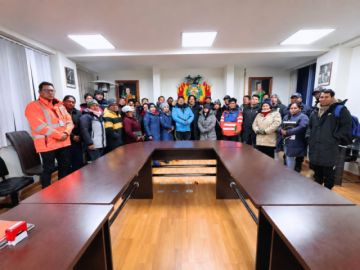 Naabol se incorpora al Centro Municipal de Uyuni para reforzar la respuesta ante emergencias