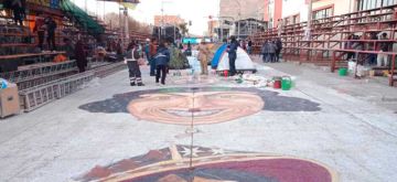 Ultimaban preparativos en la avenida Sevilla, este jueves.