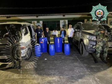 Villa Tunari: Tres sujetos son aprehendidos por traslado irregular de sustancias