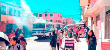 Gráfica de la emanación de gases de los minibuses.