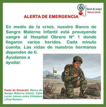 Convocan a donar sangre para atender a los heridos de la explosión en Viacha