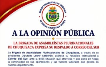 Brigada Parlamentaria respalda a CORREO DEL SUR y pide priorizar la conciliación laboral