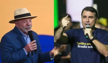 Lula y Flávio Bolsonaro, empatados con un 41 % en una eventual segunda vuelta electoral