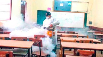 Salud intensifica desinfecciones ante casos de varicela en colegios