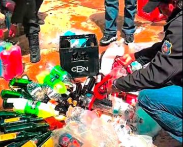 Más de 2 mil litros de bebidas  alcohólicas fueron destruidos   
