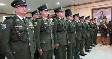 Policía Boliviana posesiona a su nuevo Alto Mando: Franklin Villazón es el nuevo comandante de Potosí